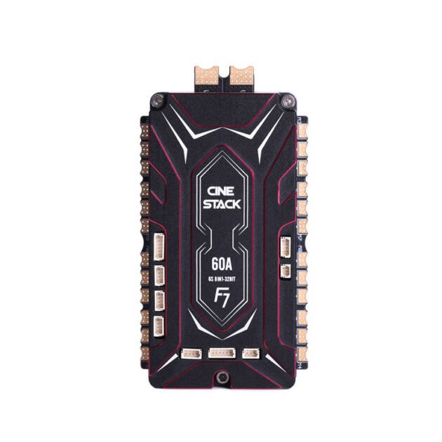 F7 Cine Stack — полётный контроллер F722 + X8 60A ESC (AM32, 3–6S, для синематик FPV-дронов)
