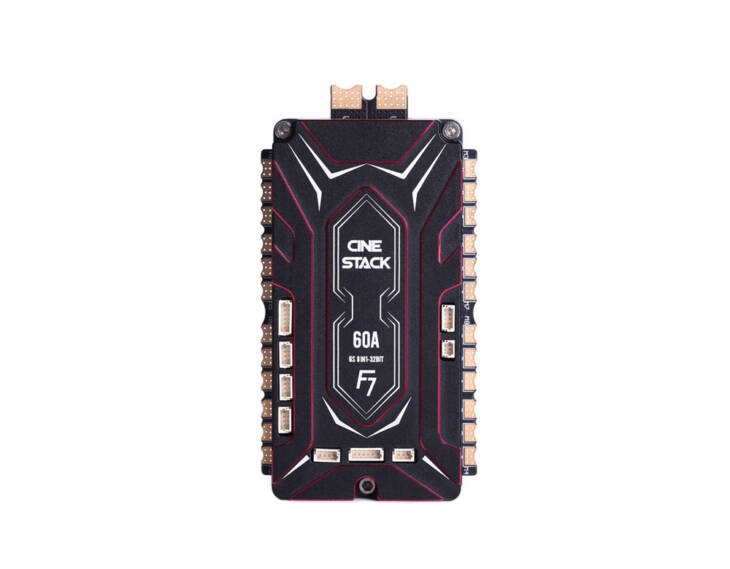 F7 Cine Stack — полётный контроллер F722 + X8 60A ESC (AM32, 3–6S, для синематик FPV-дронов)