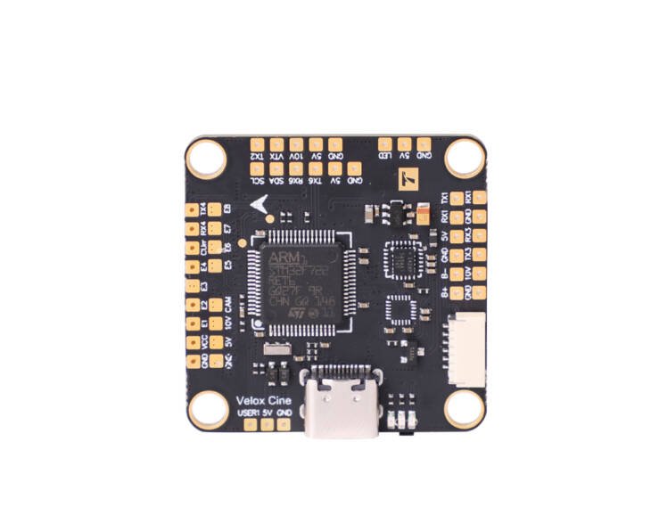 Velox Cine F7 — полётный контроллер для Cinelifter и FPV-дронов (STM32F722, 30×30 мм)