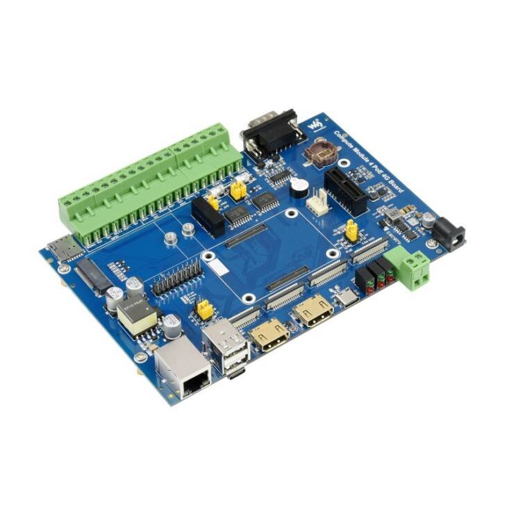 Вычислительный модуль Raspberry Pi с 4-мя входами/выходами PoE 4G