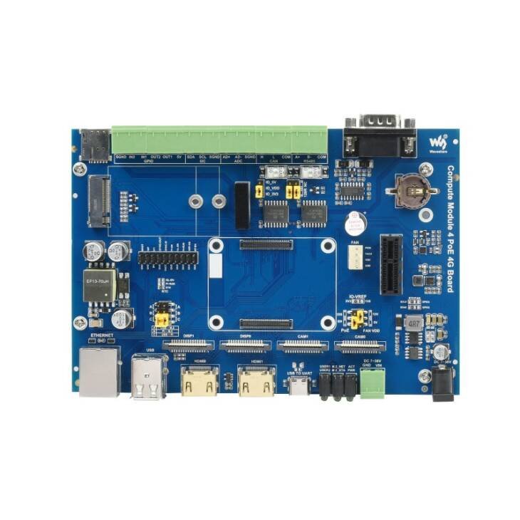 Вычислительный модуль Raspberry Pi с 4-мя входами/выходами PoE 4G — изображение 3