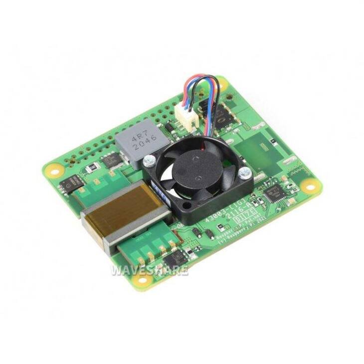 Плата расширения Raspberry Pi Power over Ethernet+ (PoE+) HAT — изображение 4