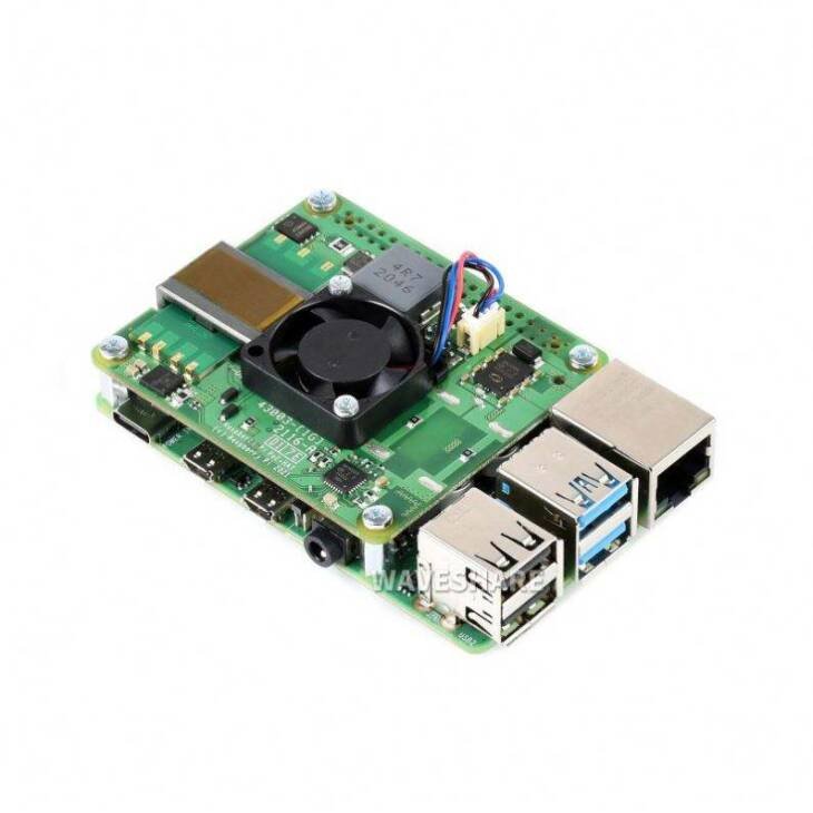 Плата расширения Raspberry Pi Power over Ethernet+ (PoE+) HAT — изображение 5