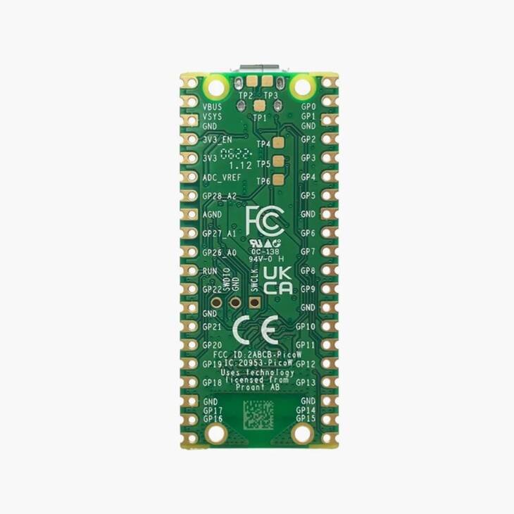ригинальная плата Raspberry Pi Pico W / Pico H с WiFi, разъёмами Pin, поддержкой MicroPython и C++ — изображение 3
